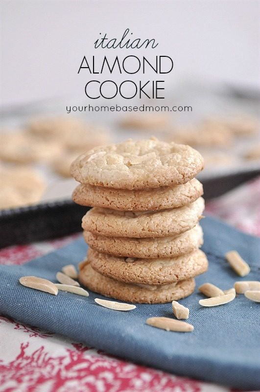 Italian Almond Cookie from Your Homebased Mom for a Virtual Christmas Cookie Exchange, Lay The Table
