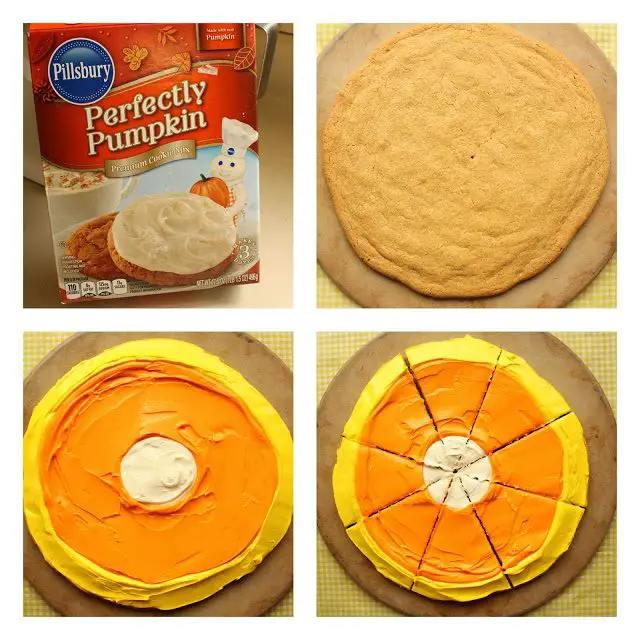 Candy Corn {Pumpkin Cookie} Pizza, Lay The Table