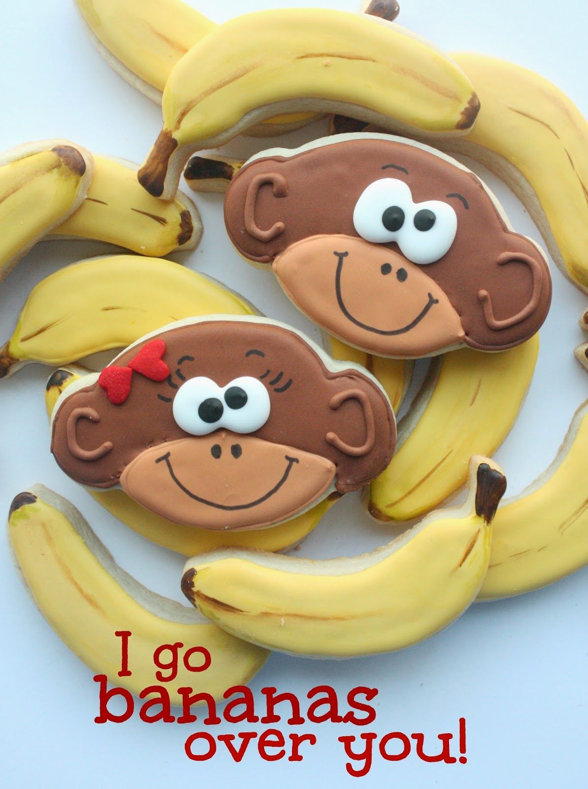 &#8220;I&#8217;m bananas for you!&#8221; Monkey and Banana Cookies, Lay The Table