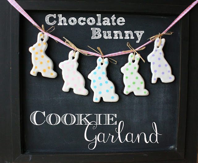 Chocolate Bunny Cookie Garland, Lay The Table