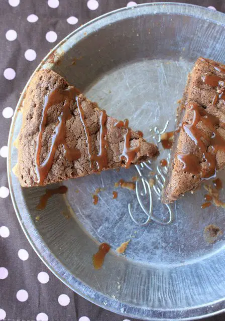 Caramel Brownie Pie for Pi (3.14) Day, Lay The Table