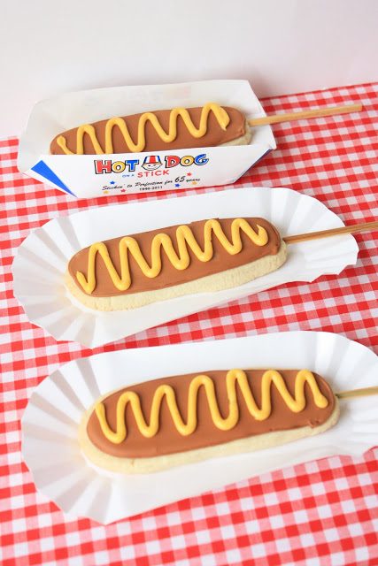Corn Dog Cookies, Lay The Table