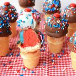 Mini ice cream cone cake pops