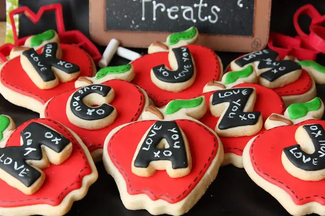 Double-Decker, Personalized Apple Cookies for Back-to-School, Lay The Table
