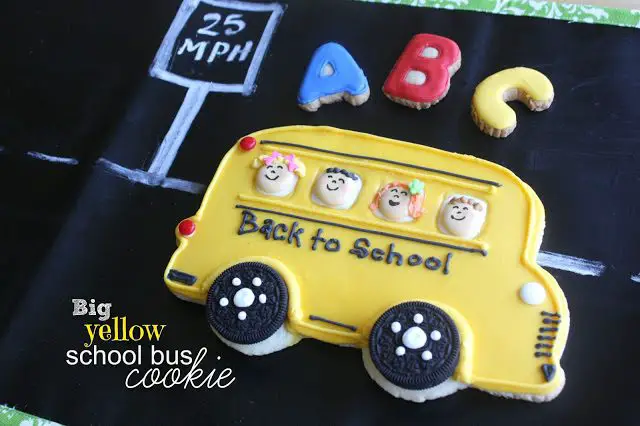 Big Yellow School Bus Cookie, Lay The Table