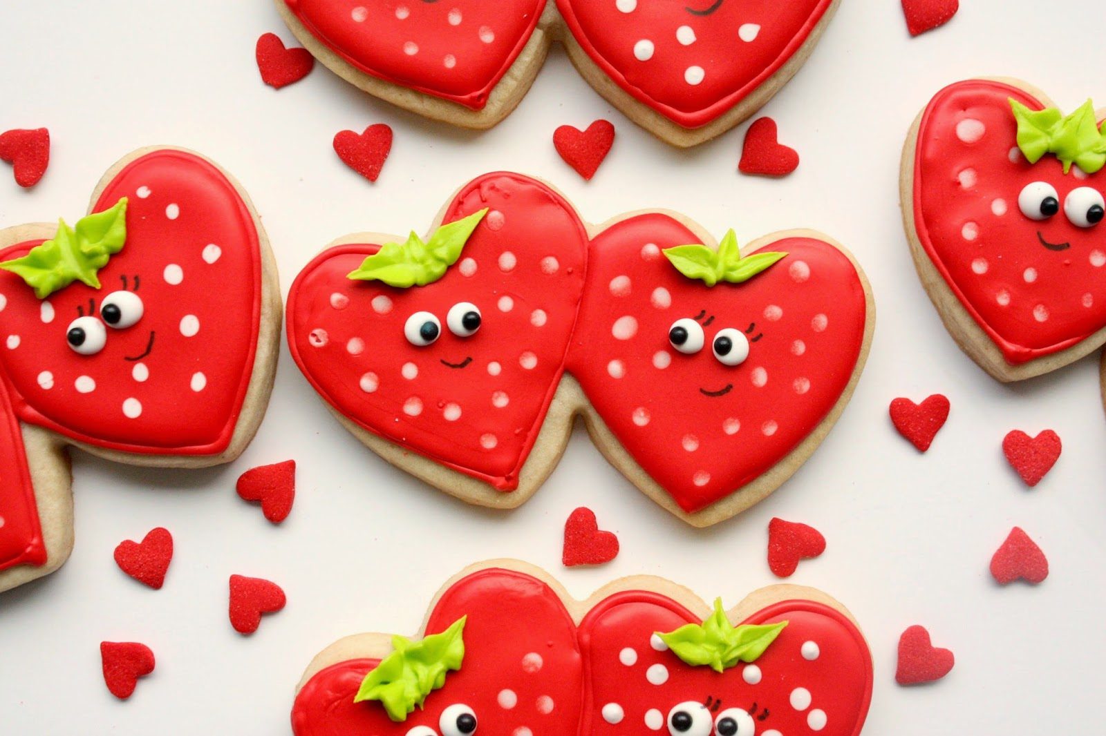 Strawberry Sweetheart Cookies, Lay The Table