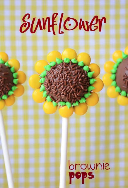 Sunflower Brownie Pops, Lay The Table